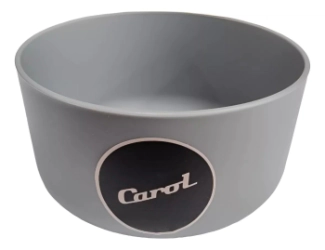 COMPOTERA 11 CM PLASTICO RECTA GRIS FUSION CAROL