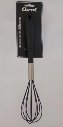 BATIDOR DE SILICONA 30 CM NEGRO CAROL