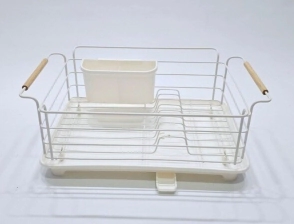 ESCURRIDOR DE PLATOS CON BANDEJA BLANCO