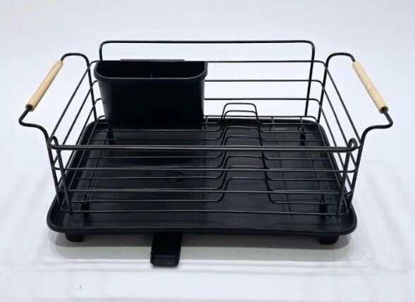 ESCURRIDOR DE PLATOS CON BANDEJA NEGRO