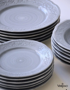 PLATO HONDO 22 CM MOZART PINTADO ESMALTE REACTIVO VERBANO