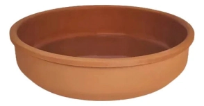 CAZUELA 16 X 4 CM DE BARRO ESMALTADAS POR DENTRO VIAPOT