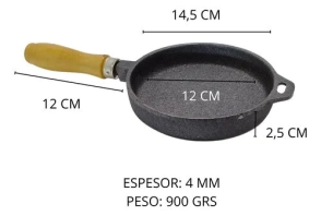 PROVOLETERA 14,5 CM DE HIERRO MANGO MADERA LOZAFER