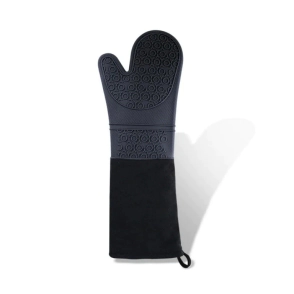 GUANTE DE SILICONA CON PUÑO DE ALGODON 50 CM