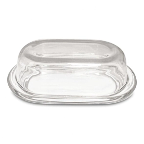 MANTEQUERA DE VIDRIO CON TAPA