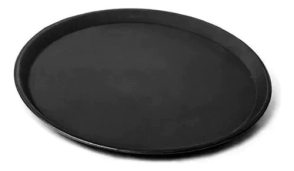 BANDEJA MOZO 45 CM ANTIDESLIZANTE NEGRA
