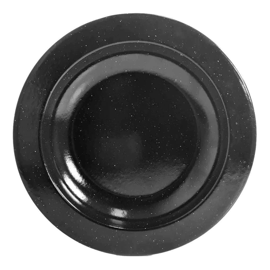 PLATO HONDO ENLOZADO NEGRO JOVIFEL