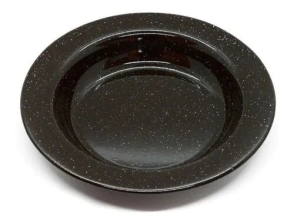 PLATO HONDO ENLOZADO NEGRO JOVIFEL