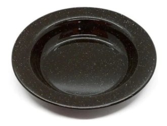 PLATO HONDO ENLOZADO NEGRO JOVIFEL