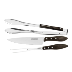 JUEGO PARA ASADO 3 PIEZAS POLYWOOD CHURRASCO TRAMONTINA