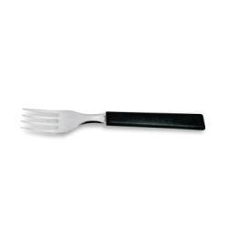 TENEDOR DE MESA MANGO PLASTICO NEGRO OPA MARTINAZZO