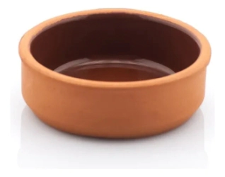 CAZUELA 12 X 4 CM DE BARRO ESMALTADAS POR DENTRO VIAPOT