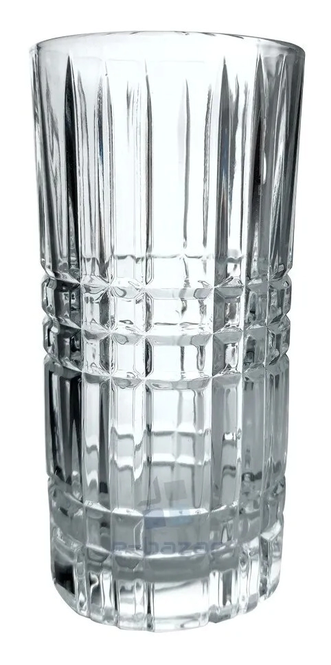 VASO TRAGO LARGO LABRADO 400 ML A CUADROS