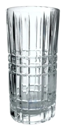 VASO TRAGO LARGO LABRADO 400 ML A CUADROS