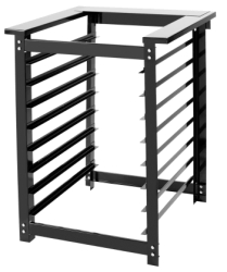 BASE PARA HORNO ELECTRICO 600 DESARMABLE CON GUIAS 44 X 32 CM ACERO INOXIDABLE