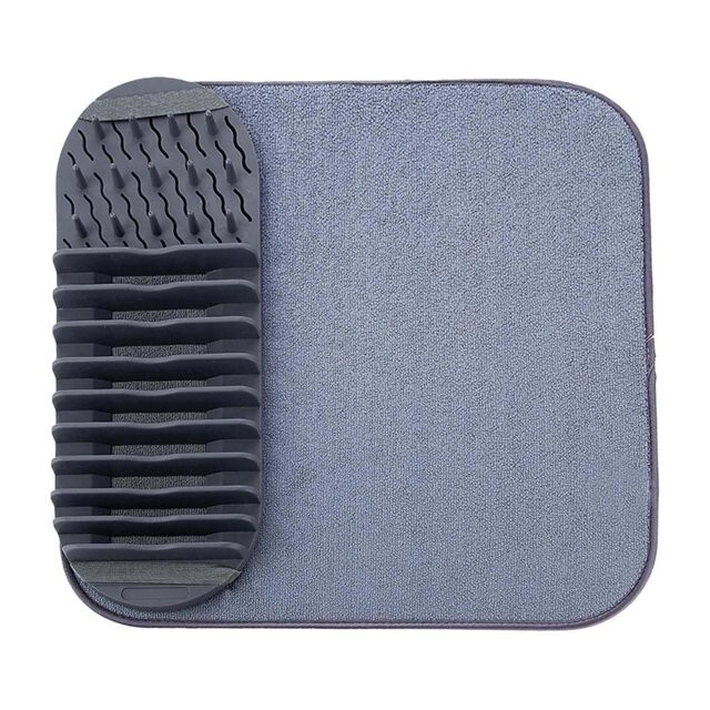 PA�O SECAPLATOS MICROFIBRA GRIS CON ESCURRIDOR