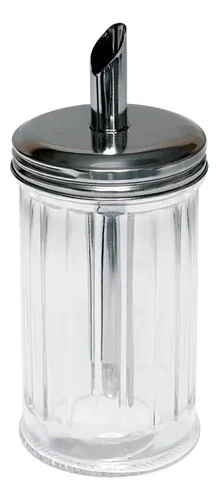 DISPENSER DE AZUCAR CON TAPA DE ACERO INOXIDABLE