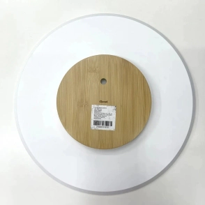 BANDEJA 39,8 CM BAMBU GIRATORIA BLANCA CAROL