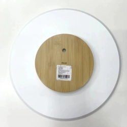 BANDEJA 39,8 CM BAMBU GIRATORIA BLANCA CAROL
