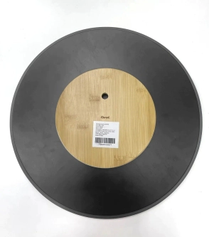 BANDEJA 39,8 CM BAMBU GIRATORIA NEGRA CAROL