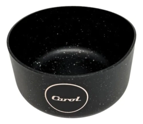 COMPOTERA 11 CM PLASTICO GRANITO NEGRO CAROL