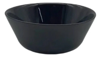 COMPOTERA 11,5 CM REDONDA VIDRIO TEMPLADO NEGRO CAROL