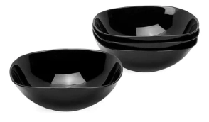 COMPOTERA 11,5 CM CUADRADA VIDRIO TEMPLADO NEGRO CAROL