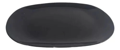 BANDEJA RECTANGULAR 30,5 CM VIDRIO TEMPLADO NEGRO CAROL