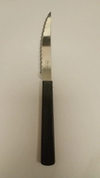CUCHILLO DE CARNE MANGO PLASTICO TEXTURADO NEGRO CAROL