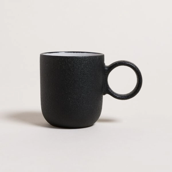 JARRO MUG 350 ML WARREN NEGRO CERAMICA