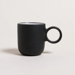 JARRO MUG 350 ML WARREN NEGRO CERAMICA