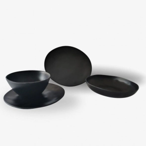 BOWL 15 CM IRREGULAR NEGRA MELAMINA
