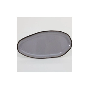 BANDEJA OVAL 32 X 15 CM IRREGULAR GRIS GRANITO MELAMINA
