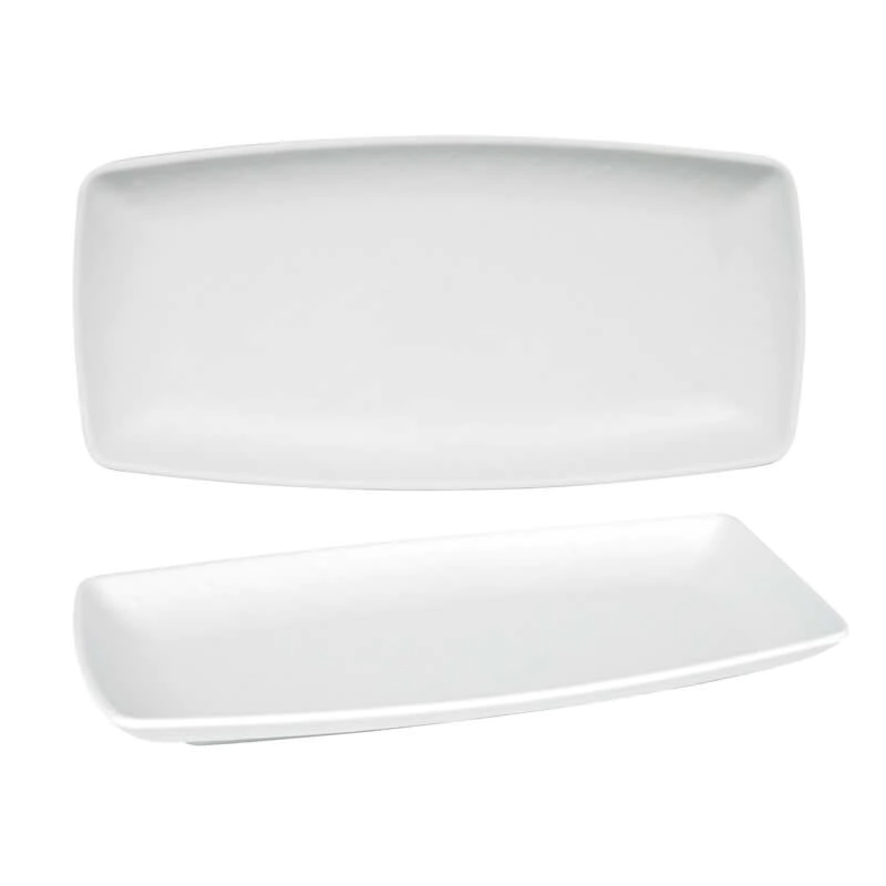 BANDEJA 33 X 15,5 CM RECTANGULAR BLANCA MATE MELAMINA