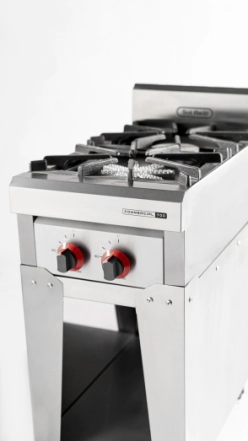 ANAFE 2 HORNALLAS 41 CM 700 INDUSTRIAL REJAS FUNDICION GAS ENVASADO SOL REAL