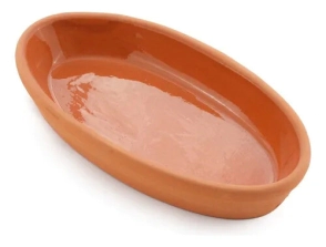 CAZUELA 23 X 3,5 CM DE BARRO ESMALTADAS POR DENTRO BELEN VIAPOT