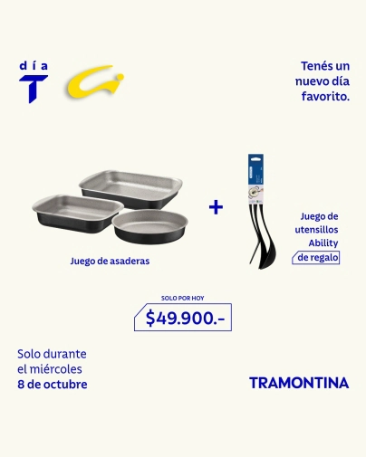 JUEGO DE 3 ASADERAS Y UTENSILIOS ABILITY TRAMONTINA
