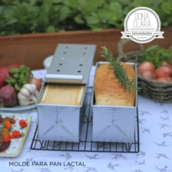MOLDE DE PAN LACTAL 30 CM DE ACERO ALUMINIZADO DO�A CLARA