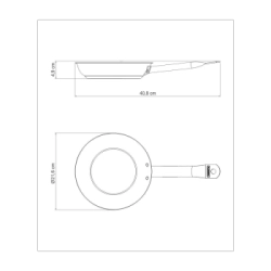 SARTEN N� 20 PROFESIONAL ACERO INOXIDABLE ANTIADHERENTE TRIPLE FONDO TRAMONTINA