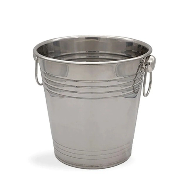 BALDE DE HIELO 13 CM DE ACERO INOXIDABLE