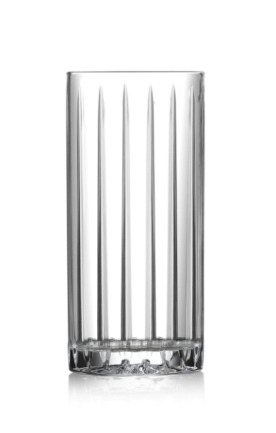 VASO TRAGO LARGO LABRADO 350 CC CRISTAL CAROL