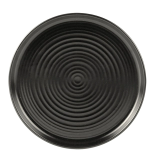 PLATO PLAYO 26 CM LINEA FUSION NEGRO CERAMICA CAROL