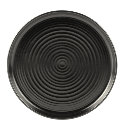 PLATO PLAYO 26 CM LINEA FUSION NEGRO CERAMICA CAROL