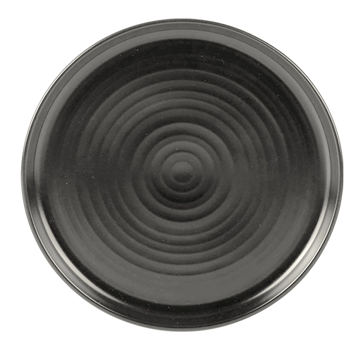 PLATO PLAYO 21 CM LINEA FUSION NEGRO CERAMICA CAROL