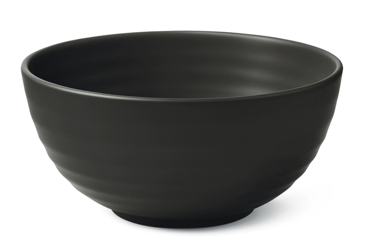 BOWL 15 CM LINEA FUSION NEGRO CERAMICA CAROL