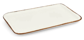 FUENTE RECTANGULAR 24X15 CM LINEA GRACE PORCELANA CAROL