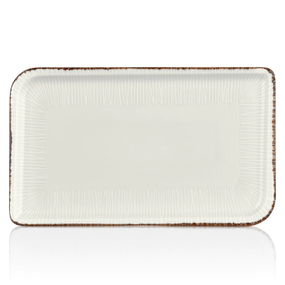 FUENTE RECTANGULAR 24X15 CM LINEA GRACE PORCELANA CAROL