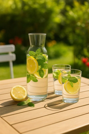 BOTELLA DE VIDRIO 1210 ML LABRADA LISA CAROL