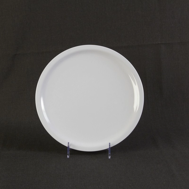 PLATO PLAYO 25 CM GASTRONOMICO BLANCO MELAMINA