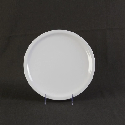 PLATO PLAYO 25 CM GASTRONOMICO BLANCO MELAMINA